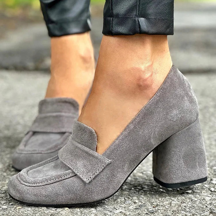 Mokasyny Damskie Zamszowe – Buty Wsuwane Damskie