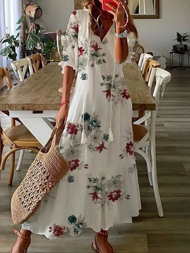 Isadora | Sukienka Boho Maxi – Zwiewna Sukienka Damska | Momount