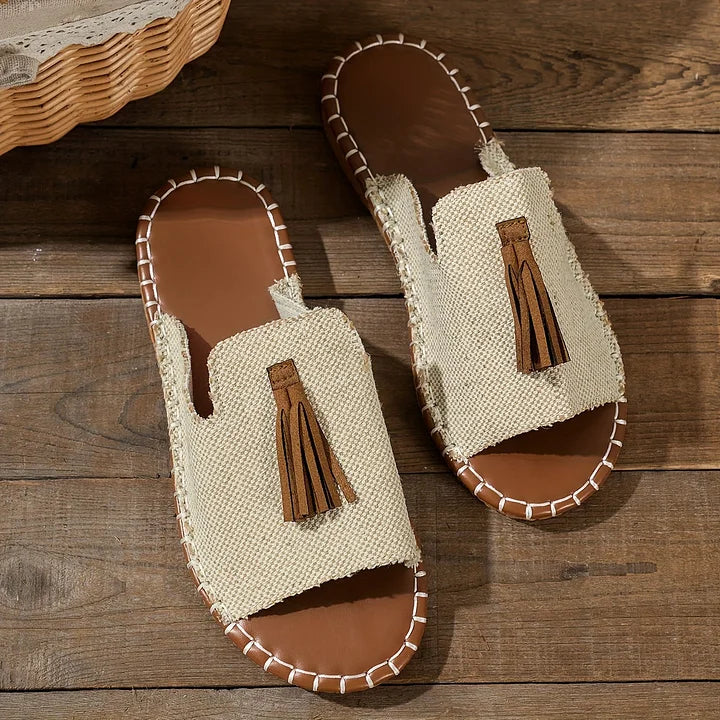 Sandały Damskie Serenella – Boho Espadryle Plecione z Chwostami