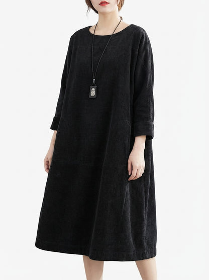Maria Relaxed Dress - Black