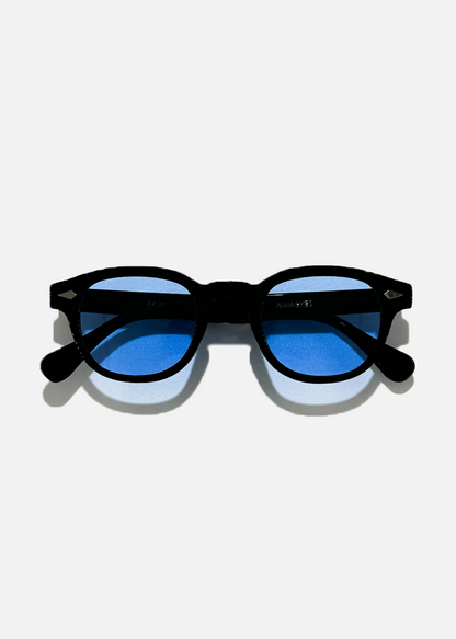 Isadora | Vintage Przyciemniane Niebieskie Okrągłe Okulary Przeciwsłoneczne Damskie – Okulary Słoneczne UV400