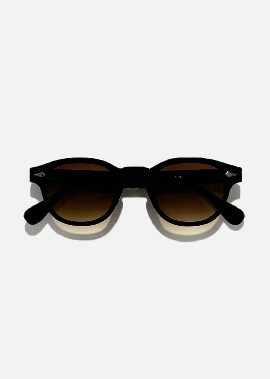 Onyx Round Sunglasses | Black Frame, Dark Tint, UV400