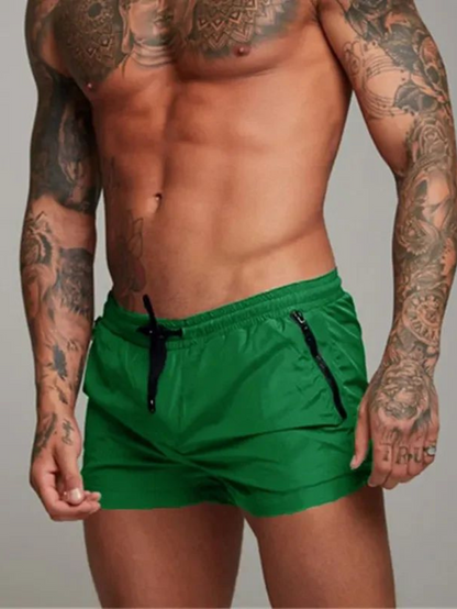 Momount Spodenki Kąpielowe Męskie Slim Fit – Czarne, Szybkoschnące, Letnie