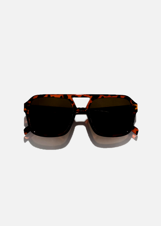 Saffron Retro Sunglasses | UV400, Warm Ochre Frame