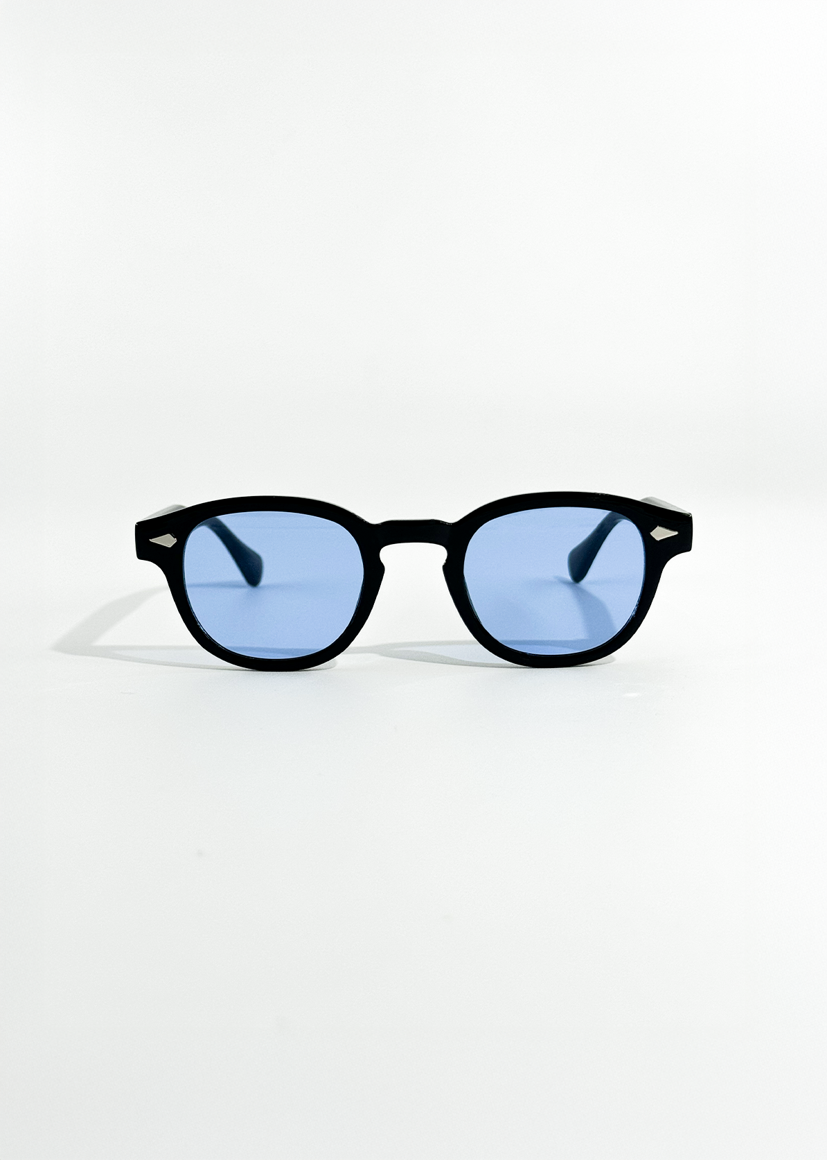 Isadora | Vintage Przyciemniane Niebieskie Okrągłe Okulary Przeciwsłoneczne Damskie – Okulary Słoneczne UV400