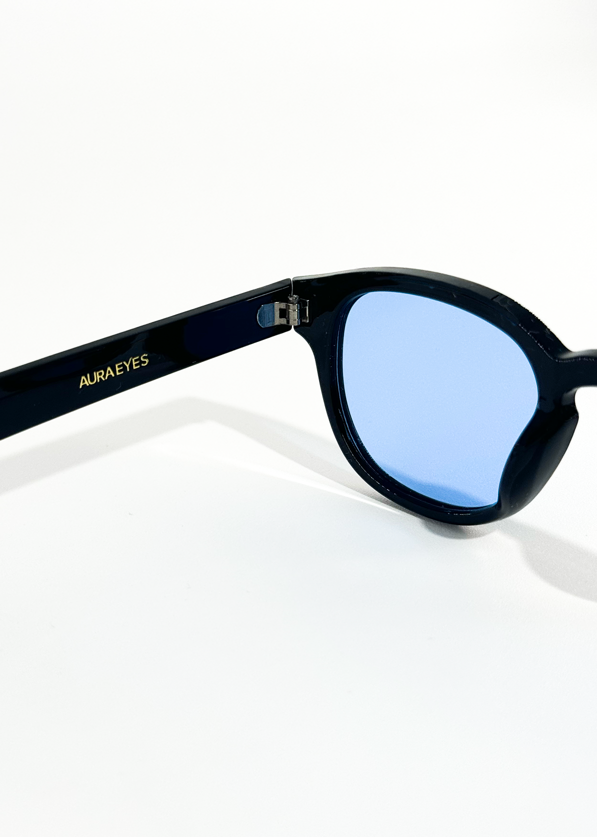Isadora | Vintage Przyciemniane Niebieskie Okrągłe Okulary Przeciwsłoneczne Damskie – Okulary Słoneczne UV400