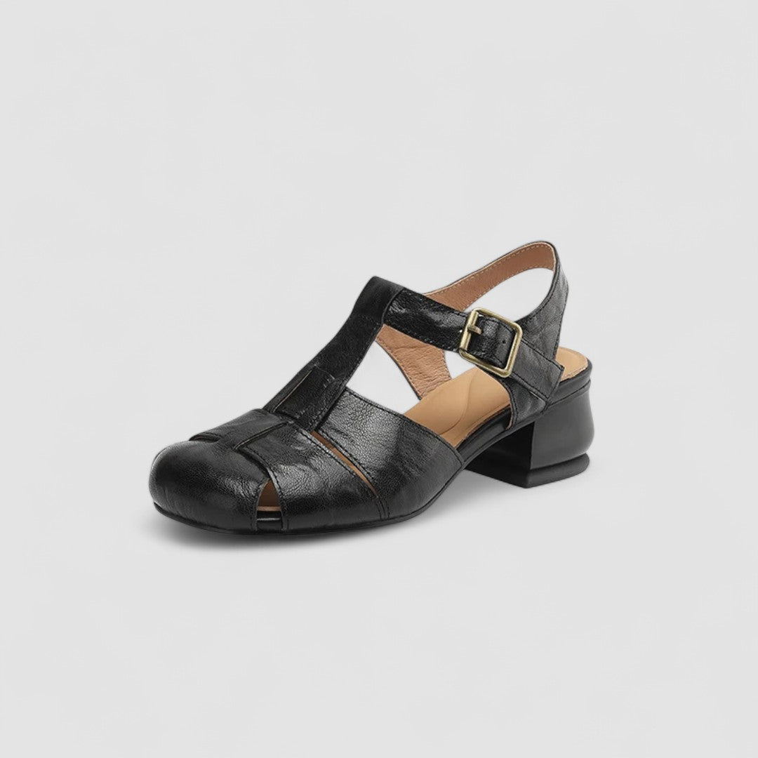 Buty Mary Jane Damskie Cordelia – Vintage Skórzane z Klamrą