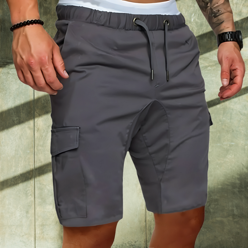 Spodenki Cargo Męskie z Paskiem – Letnie Casual z Kieszeniami