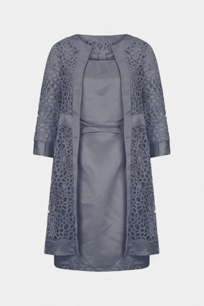 Komplet Damski Koronkowy Bodycon z Otwartym Przodem – Elegancki Zestaw Damski