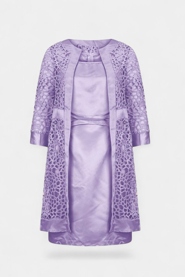 Komplet Damski Koronkowy Bodycon z Otwartym Przodem – Elegancki Zestaw Damski