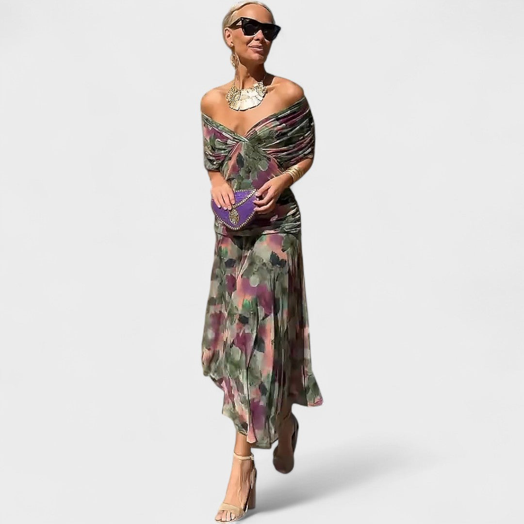 Andrea Wrap Dress | Feminine Drape, Elegant Movement