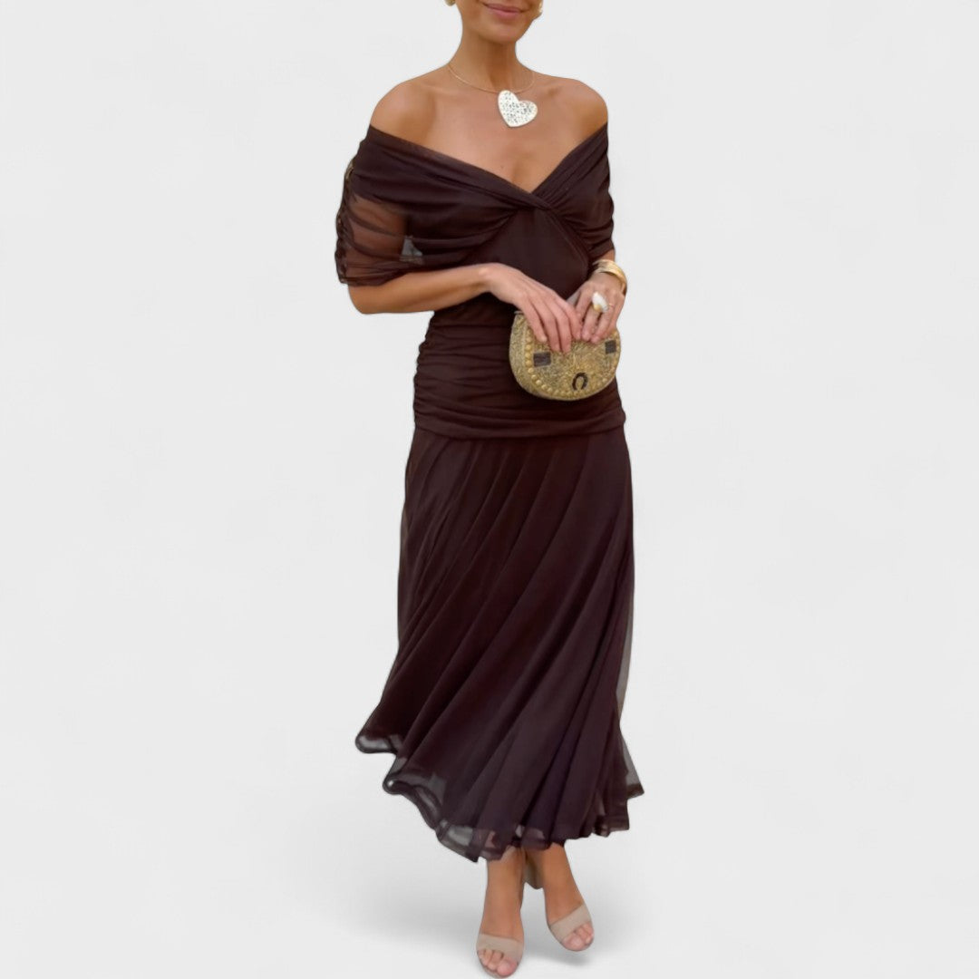 Andrea Wrap Dress | Feminine Drape, Elegant Movement