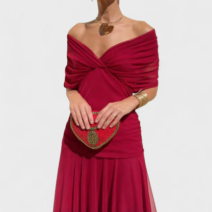 Andrea Wrap Dress | Feminine Drape, Elegant Movement