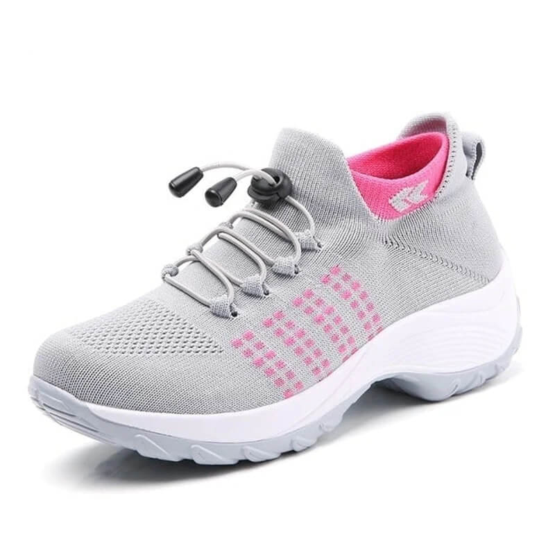 Women's Orthopedic Slip-On Sneakers – Elastic Toggle No-Tie