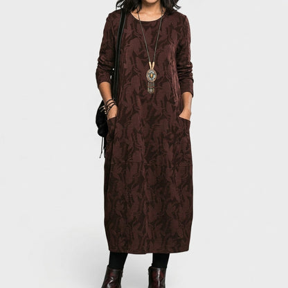 Sage Dress - Burgundy