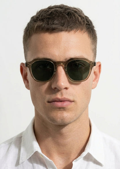 Moss Green Sunglasses | UV400, Natural Tone, Refined