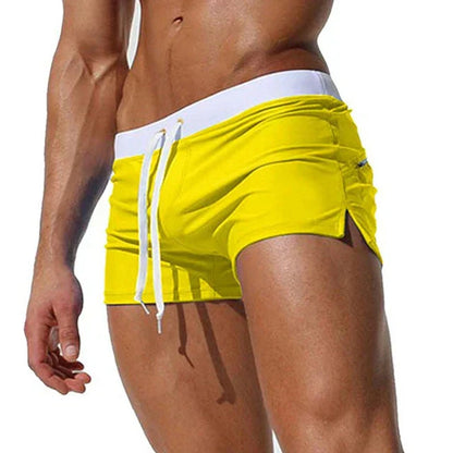 Momount Spodenki Kąpielowe Męskie Białe – Slim Fit, Szybkoschnące, Letnie
