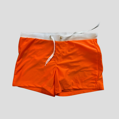 Momount Spodenki Kąpielowe Męskie Slim Fit – ze Sznurkiem i Kieszenią na Zamek, Szybkoschnące