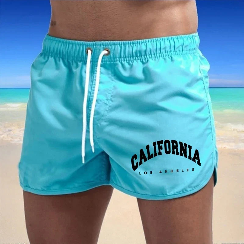 Momount Spodenki Kąpielowe Męskie z Nadrukiem California – Szybkoschnące, Plażowe