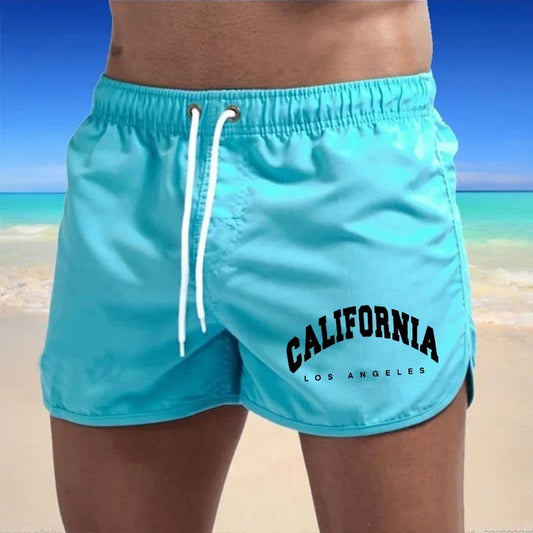 Momount Spodenki Kąpielowe Męskie z Nadrukiem California – Szybkoschnące, Plażowe
