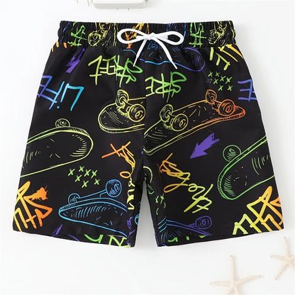 Momount Spodenki Kąpielowe Męskie z Padem Gamingowym – ze Sznurkiem, Średniej Długości