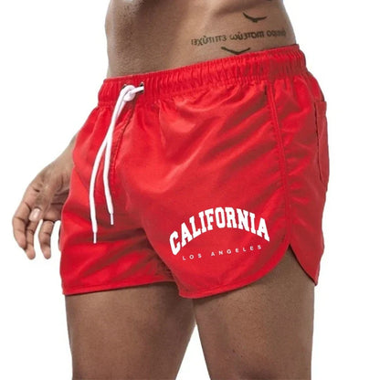 Momount Spodenki Kąpielowe Męskie z Nadrukiem California – Szybkoschnące, Plażowe