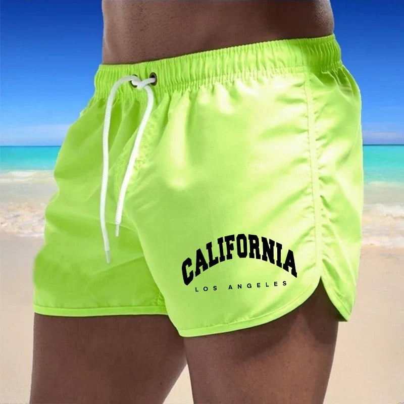 Momount Spodenki Kąpielowe Męskie z Nadrukiem California – Szybkoschnące, Plażowe