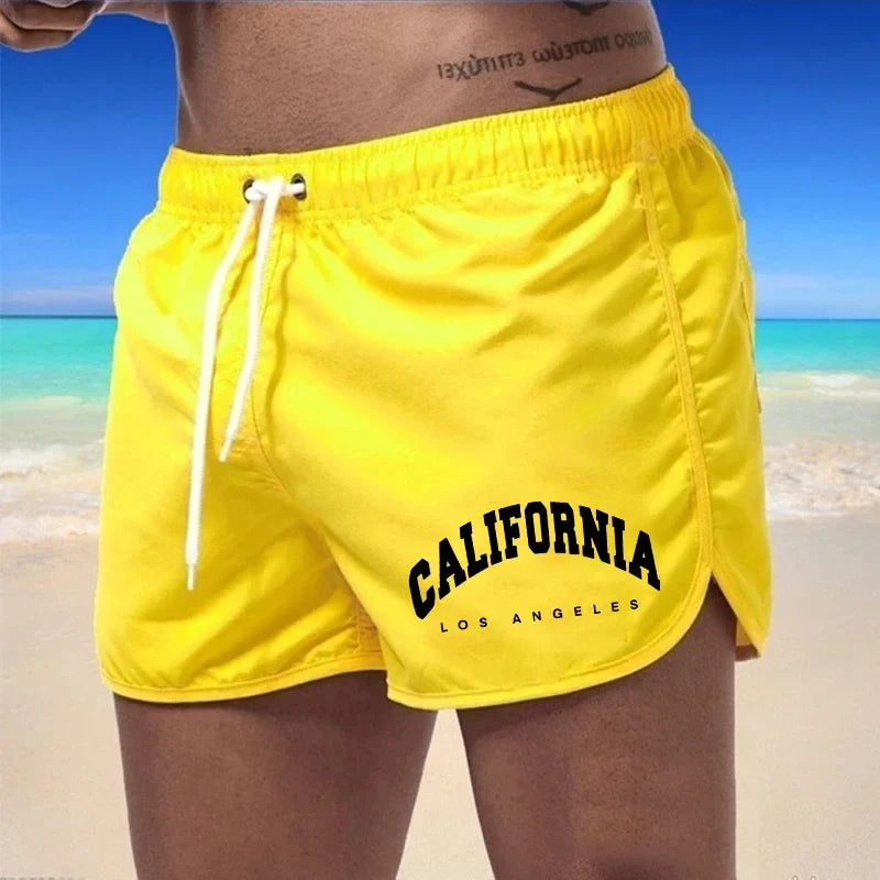 Momount Spodenki Kąpielowe Męskie z Nadrukiem California – Szybkoschnące, Plażowe