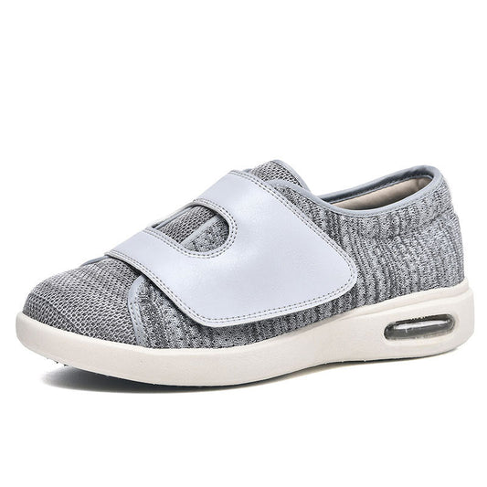 Buty ortopedyczne na rzepy – szerokie, oddychająca siateczka, amortyzacja