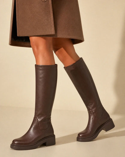 Jean women's knee-high boots – 12 reddish webp