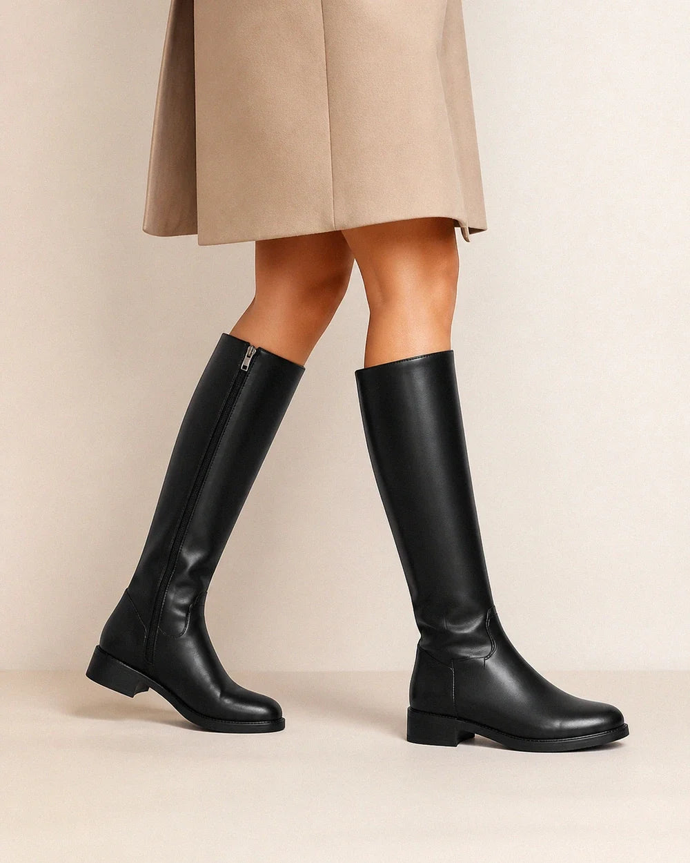 Minda women's knee-high motorcycle boots – 06 motion webp