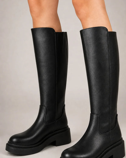 Momount Women Ella Knee-High Boots – Black detail