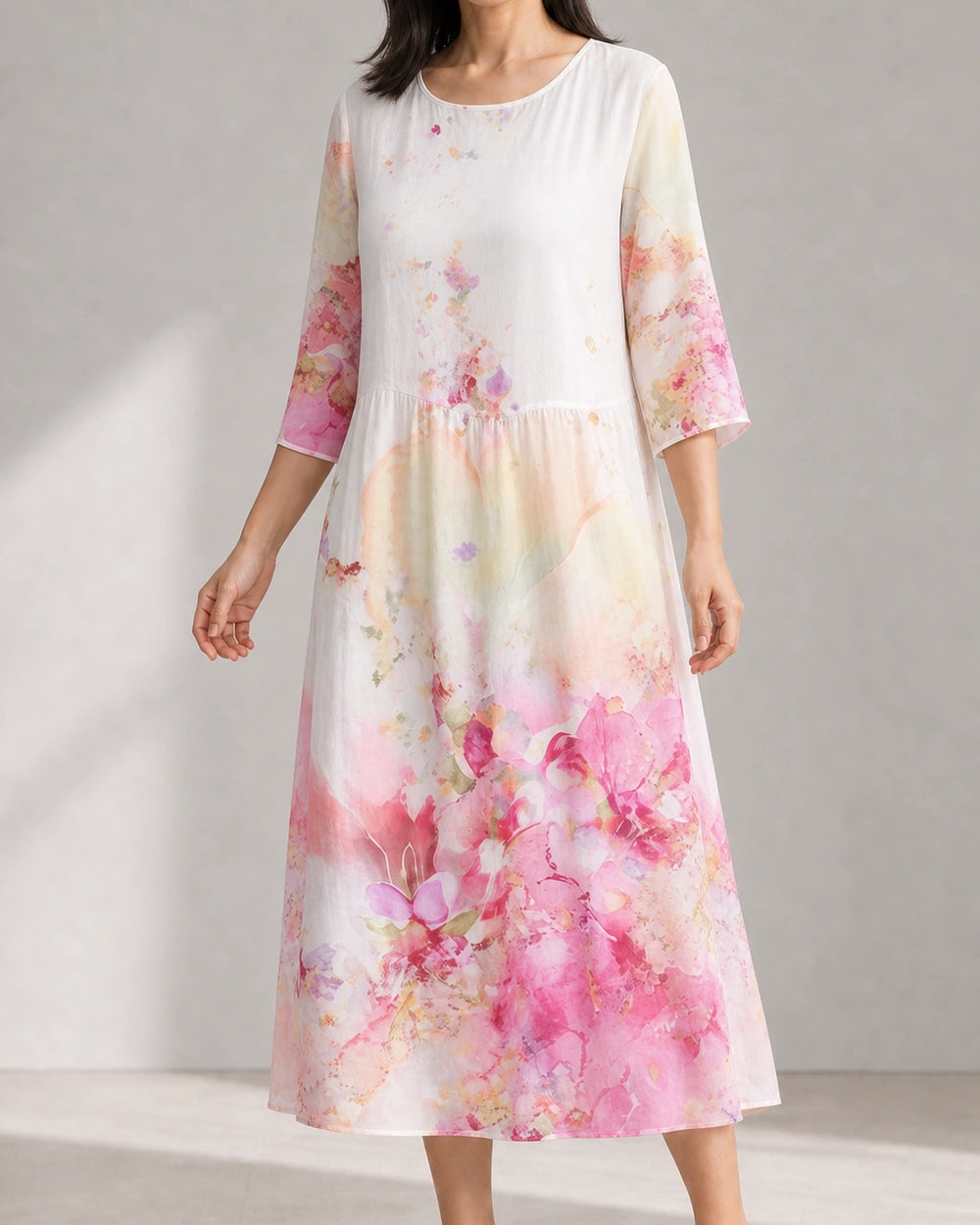 Women's Printed Midi Dress — product view