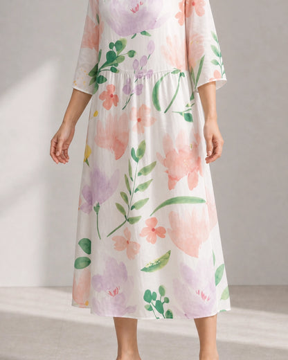 Women's Printed Midi Dress — product view