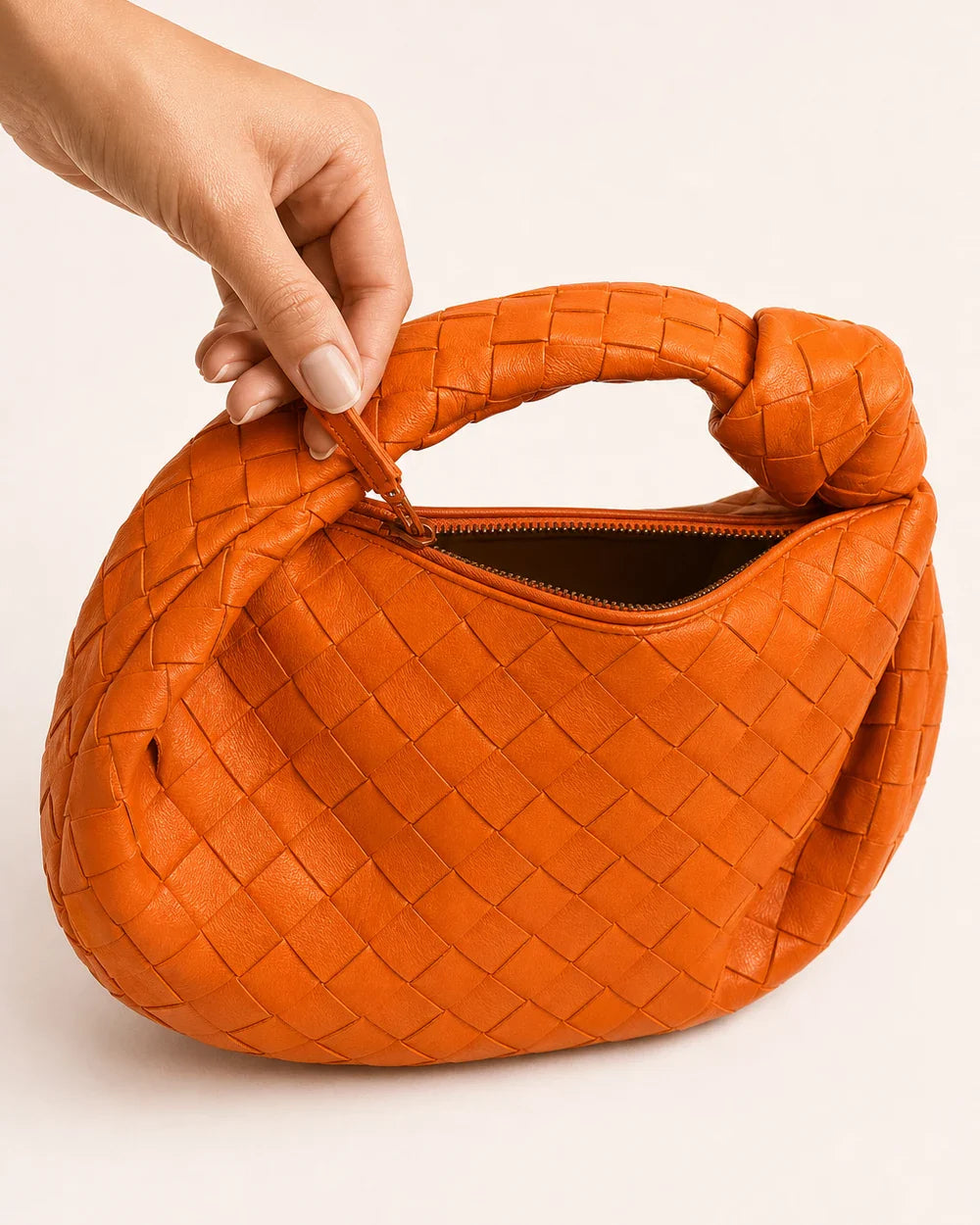 Momount Damska pleciona torebka hobo