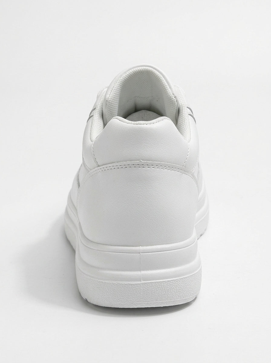 Women's Platform Sneakers White - back
