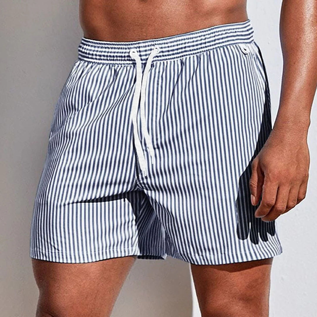 Momount Spodenki Kąpielowe Męskie w Paski – ze Sznurkiem, Szybkoschnące Letnie Plażowe